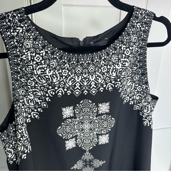 Vince Camuto Black and Silver Embellished Sheath Dress size 6 (r1) - Picture 3 of 6